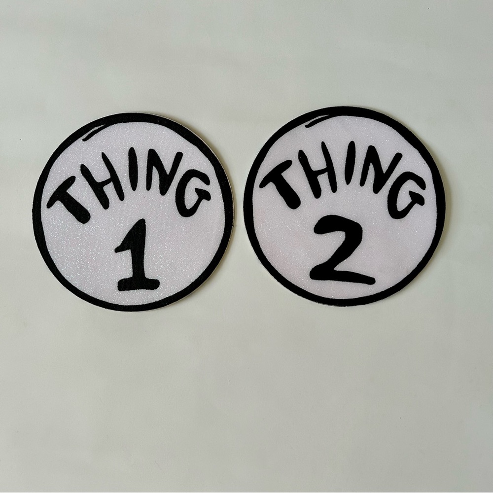 Thing 1 and Thing 2 Party Patches